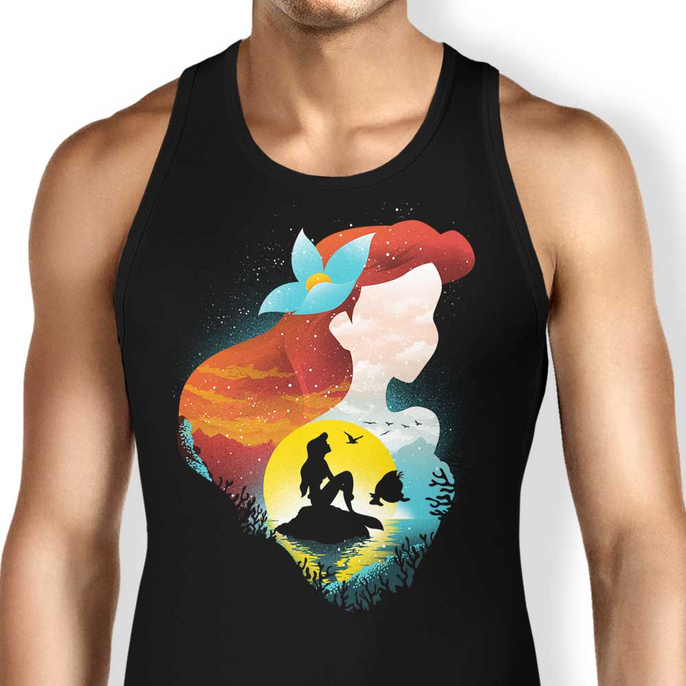 Sea Princess Silhouette Tank Top - Adult & Kids T-Shirts, Sweatshirts & Hoodies apparel design preview 1