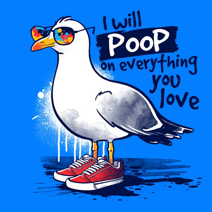 Seagull Love Men's Apparel - Adult & Kids T-Shirts, Sweatshirts & Hoodies apparel design preview 2