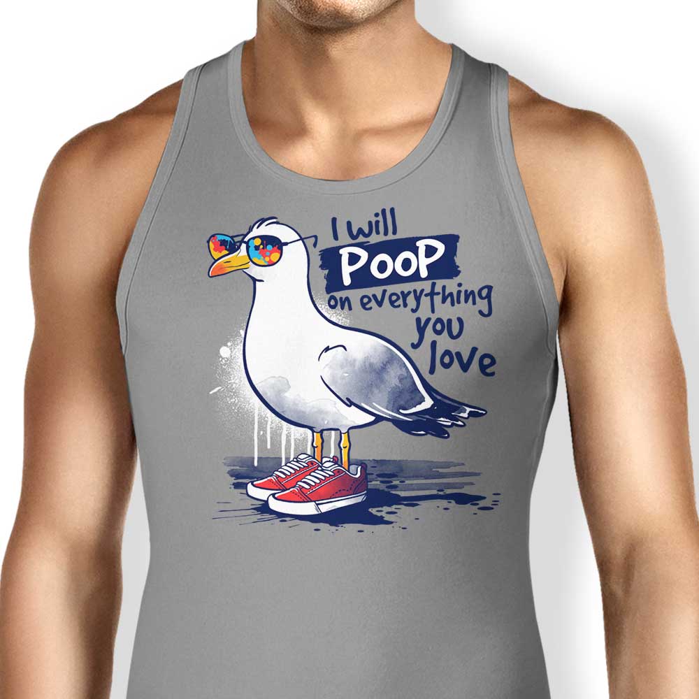 Seagull Love Tank Top - Adult & Kids T-Shirts, Sweatshirts & Hoodies apparel design preview 1