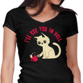 See You in Hell Women's V-Neck - Adult & Kids T-Shirts, Sweatshirts & Hoodies apparel design preview 1