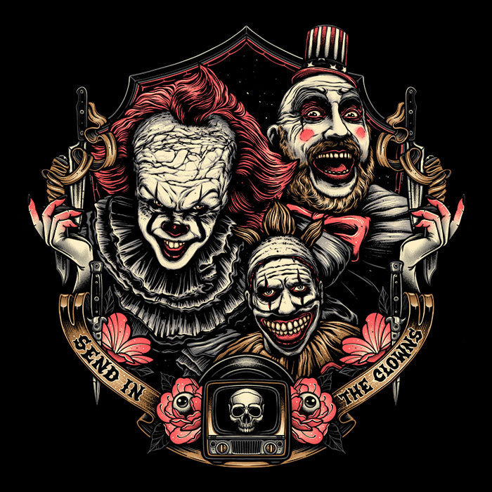 Send in the Clowns Men's V-Neck - Adult & Kids T-Shirts, Sweatshirts & Hoodies apparel design preview 2