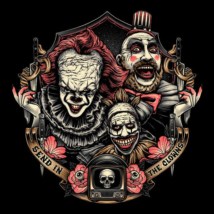Send in the Clowns Youth Apparel - Adult & Kids T-Shirts, Sweatshirts & Hoodies apparel design preview 2