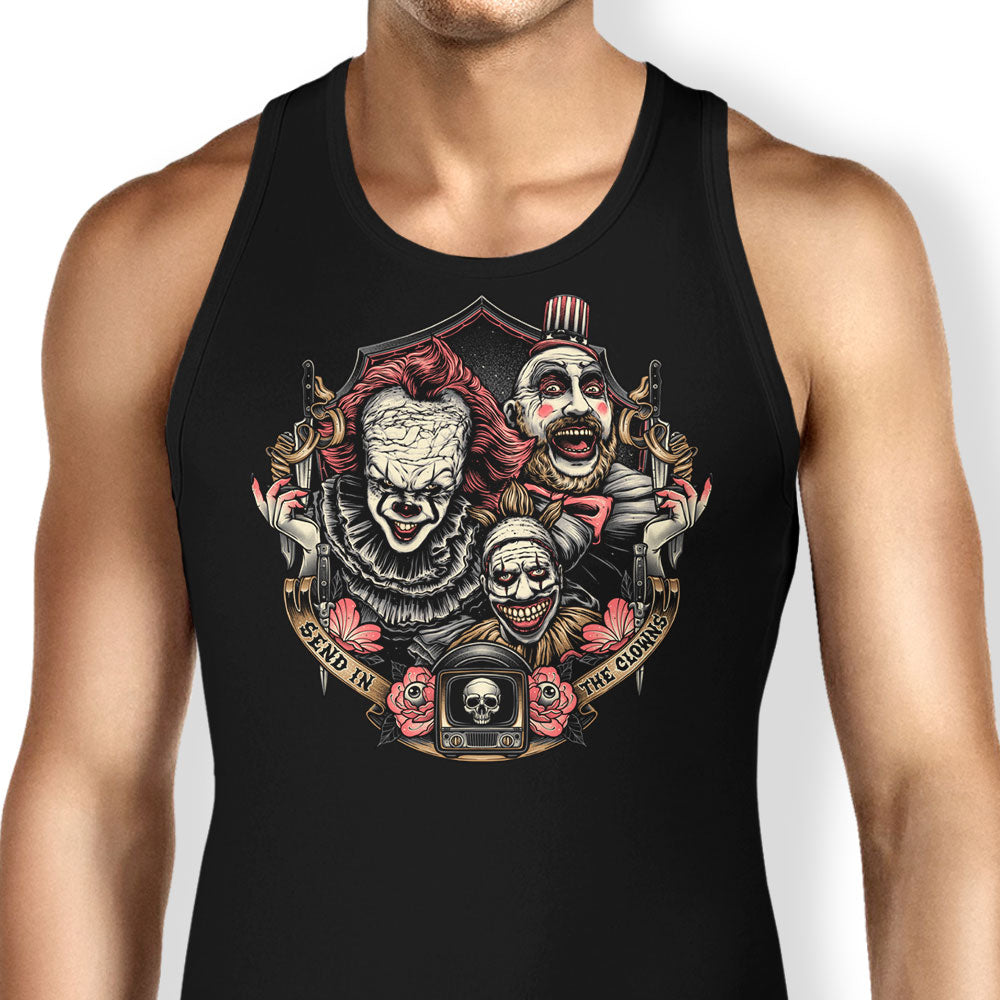 Send in the Clowns Tank Top - Adult & Kids T-Shirts, Sweatshirts & Hoodies apparel design preview 1