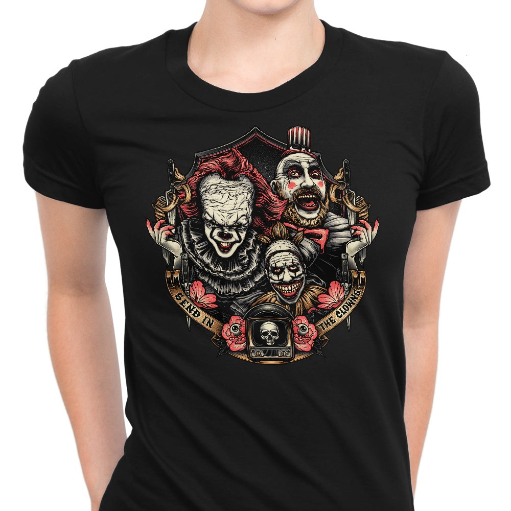 Send in the Clowns Women's Apparel - Adult & Kids T-Shirts, Sweatshirts & Hoodies apparel design preview 1