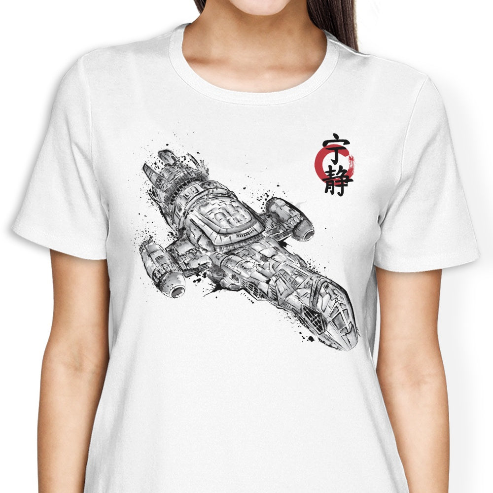 Serenity Sumi-e Women's Apparel - Adult & Kids T-Shirts, Sweatshirts & Hoodies apparel design preview 2