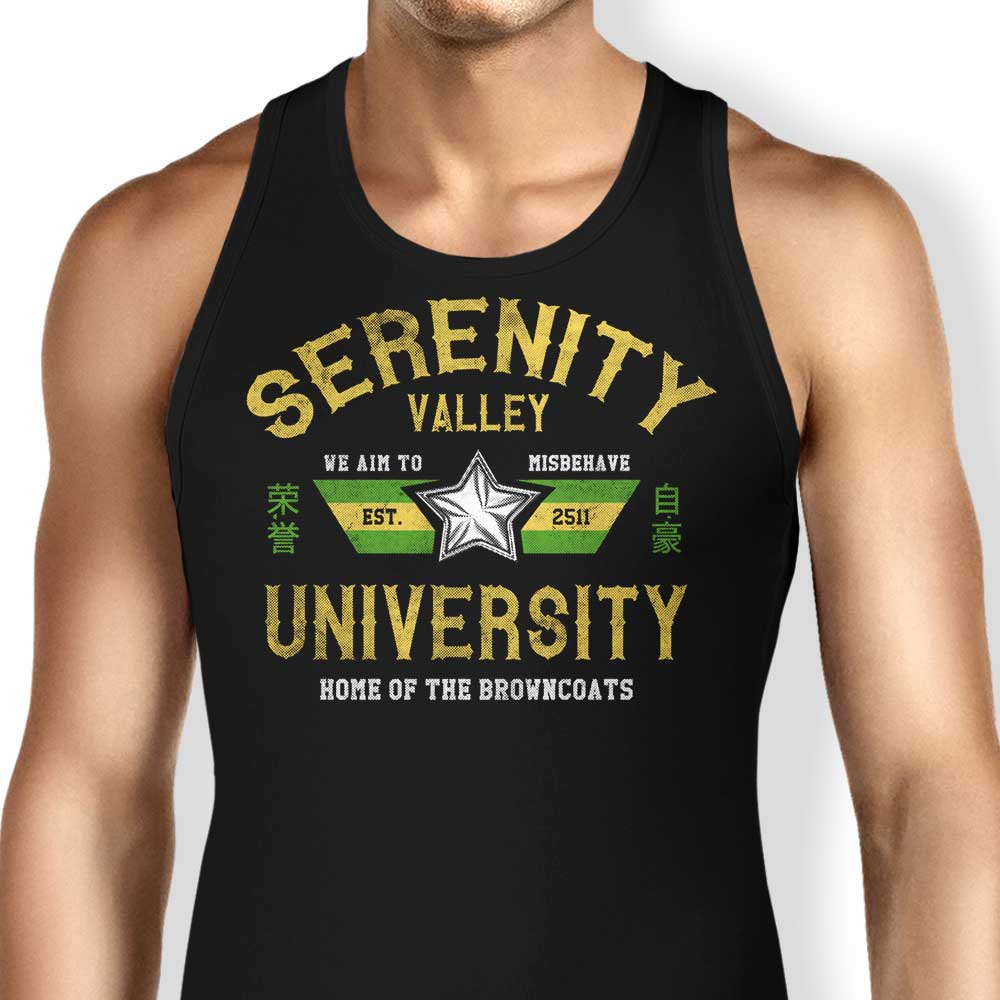 Serenity Valley University Tank Top - Adult & Kids T-Shirts, Sweatshirts & Hoodies apparel design preview 1