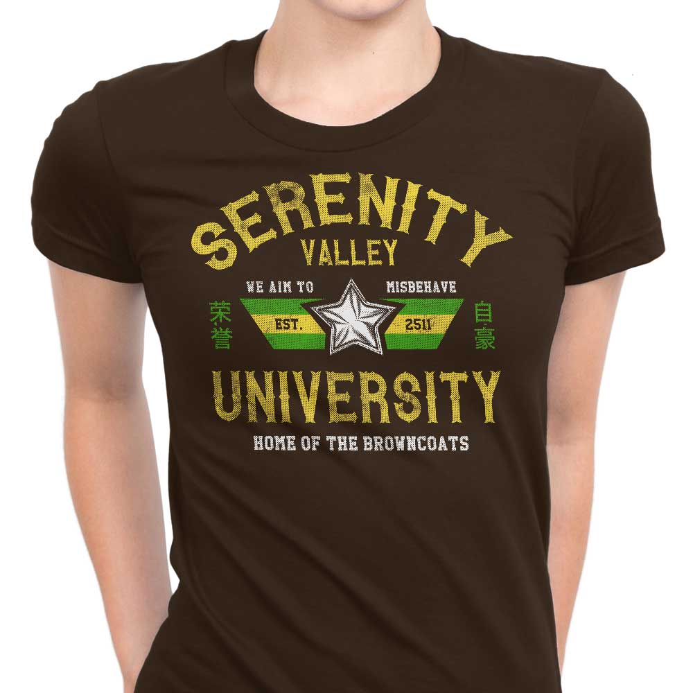 Serenity Valley University Women's Apparel - Adult & Kids T-Shirts, Sweatshirts & Hoodies apparel design preview 1