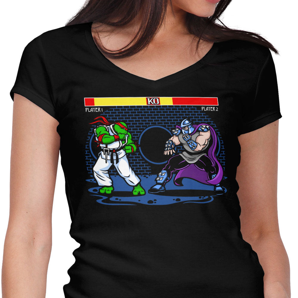 Sewer Fighter Women's V-Neck - Adult & Kids T-Shirts, Sweatshirts & Hoodies apparel design preview 1