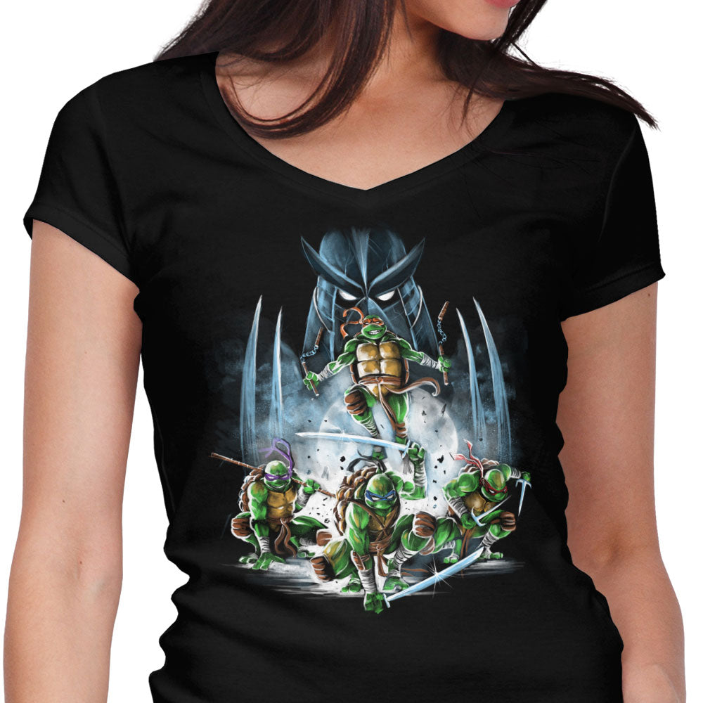 Shadow of the Foot Women's V-Neck - Adult & Kids T-Shirts, Sweatshirts & Hoodies apparel design preview 1