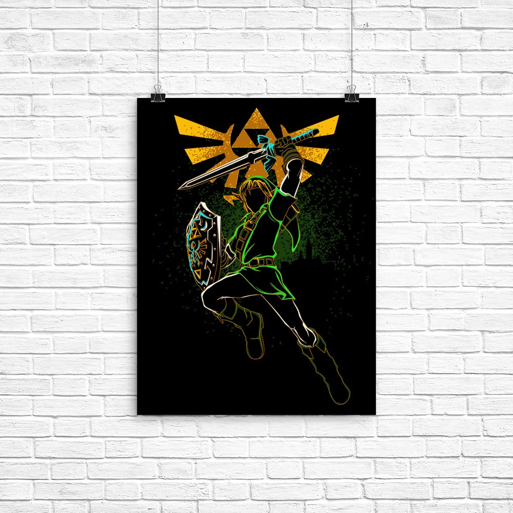 Shadow of the Hero Poster - Adult & Kids T-Shirts, Sweatshirts & Hoodies apparel design preview 1