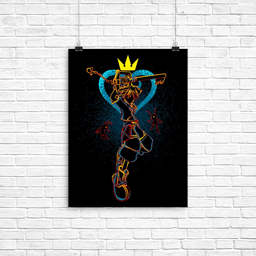 Shadow of the Keyblade Poster - Adult & Kids T-Shirts, Sweatshirts & Hoodies apparel design preview 1