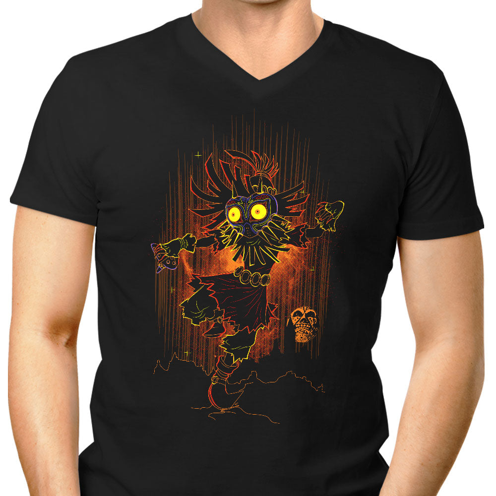 Shadow of the Mask Men's V-Neck - Adult & Kids T-Shirts, Sweatshirts & Hoodies apparel design preview 1