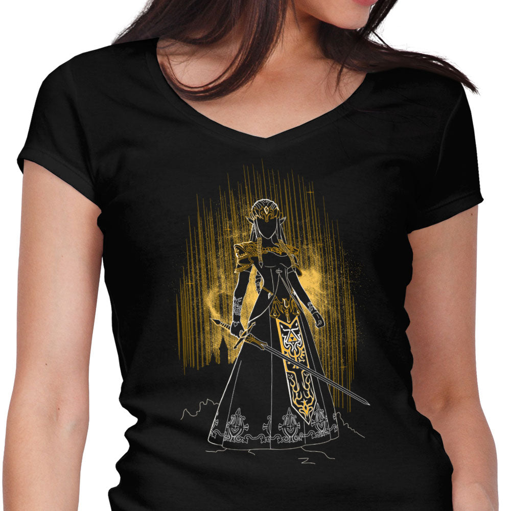 Shadow of the Wisdom Women's V-Neck - Adult & Kids T-Shirts, Sweatshirts & Hoodies apparel design preview 1