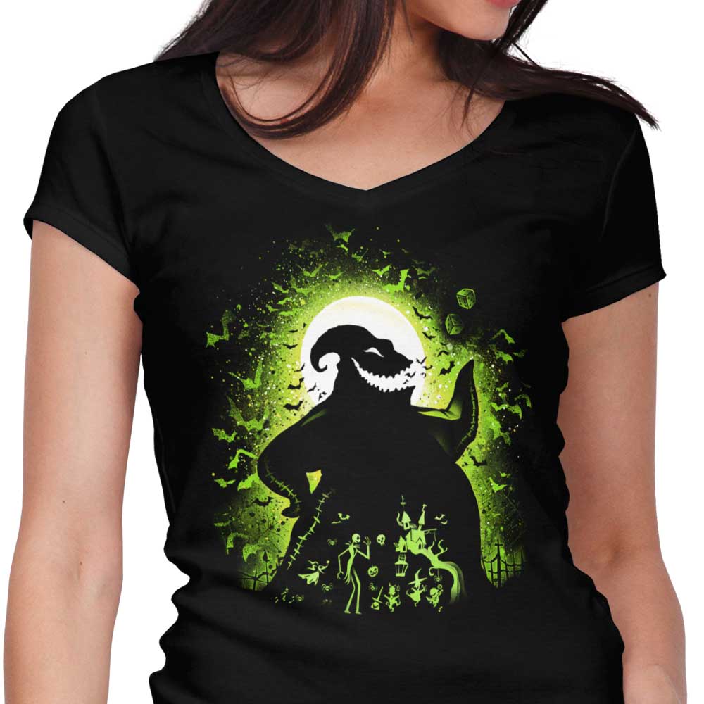 Shadow on the Moon Women's V-Neck - Adult & Kids T-Shirts, Sweatshirts & Hoodies apparel design preview 1