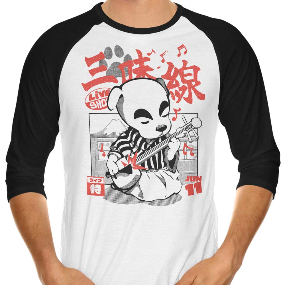 Shamisen Barker 3/4 Sleeve Raglan - Adult & Kids T-Shirts, Sweatshirts & Hoodies apparel design preview 1