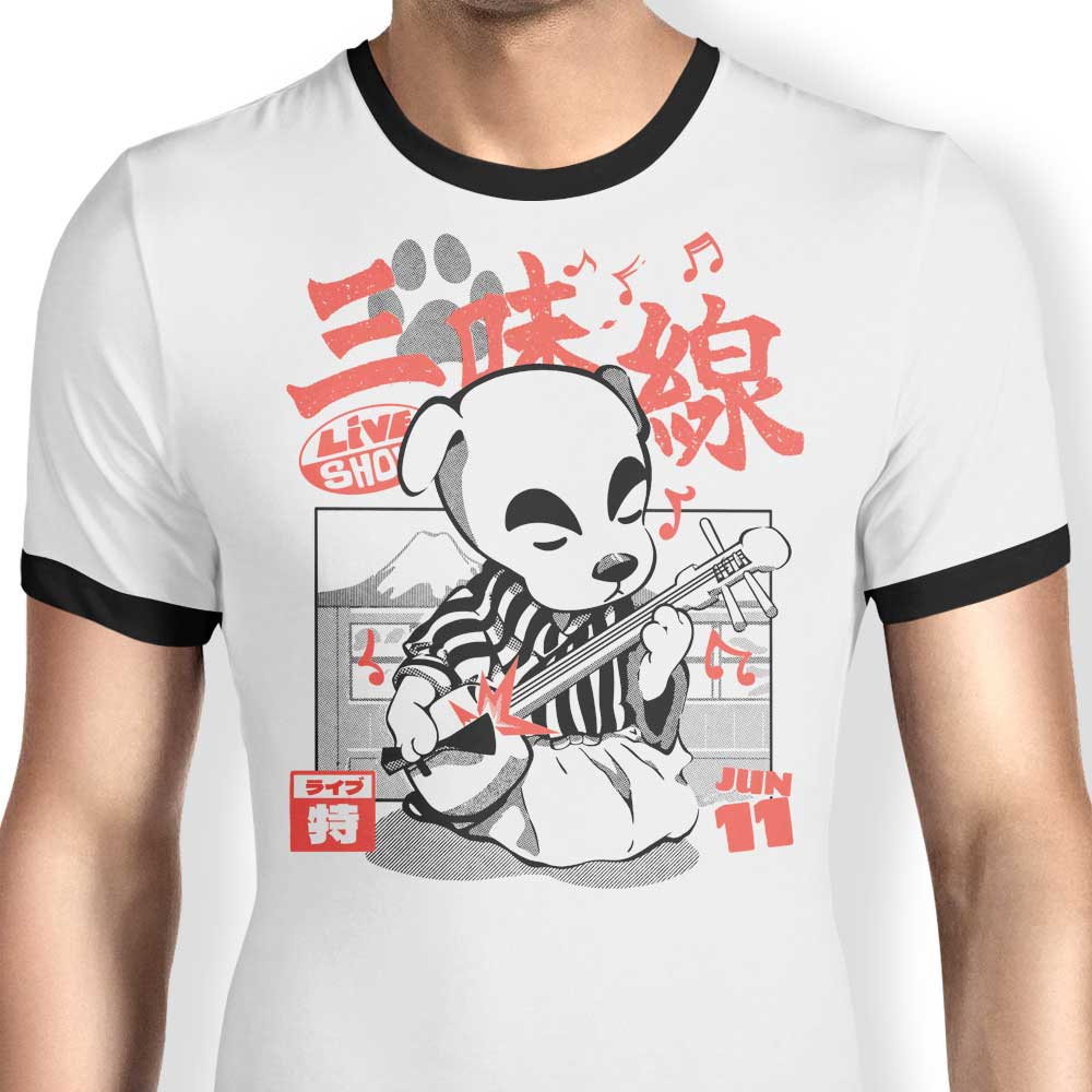 Shamisen Barker Ringer - Adult & Kids T-Shirts, Sweatshirts & Hoodies apparel design preview 1