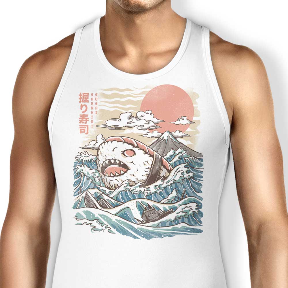Sharkiri Sushi Tank Top - Adult & Kids T-Shirts, Sweatshirts & Hoodies apparel design preview 1