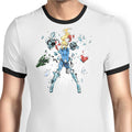 Shattered Ringer - Adult & Kids T-Shirts, Sweatshirts & Hoodies apparel design preview 1