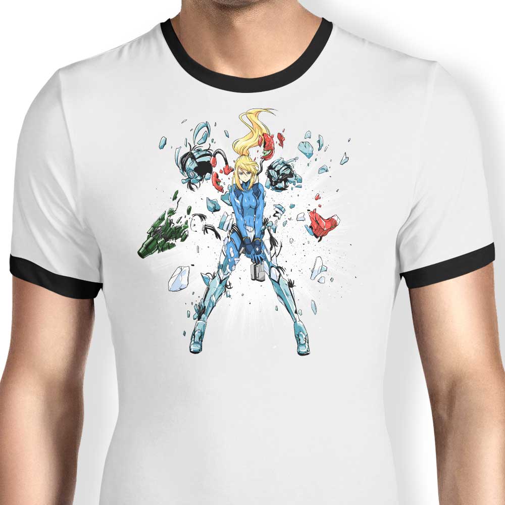 Shattered Ringer - Adult & Kids T-Shirts, Sweatshirts & Hoodies apparel design preview 1