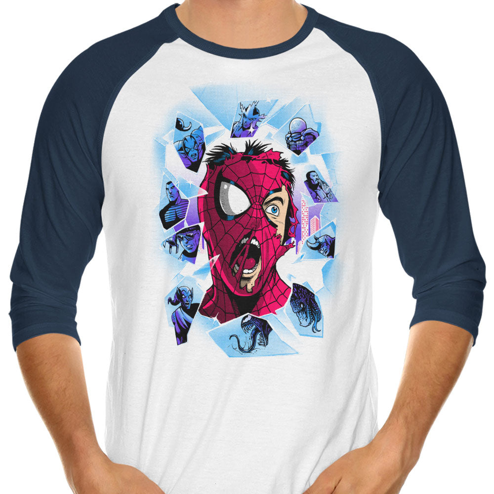 Shattered Spider 3/4 Sleeve Raglan - Adult & Kids T-Shirts, Sweatshirts & Hoodies apparel design preview 1