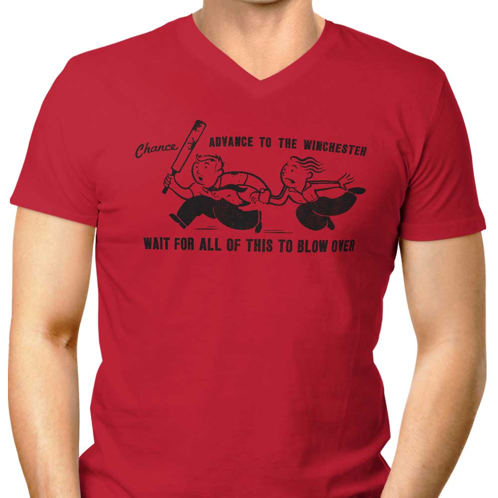 Shaun's Last Chance Men's V-Neck - Adult & Kids T-Shirts, Sweatshirts & Hoodies apparel design preview 1