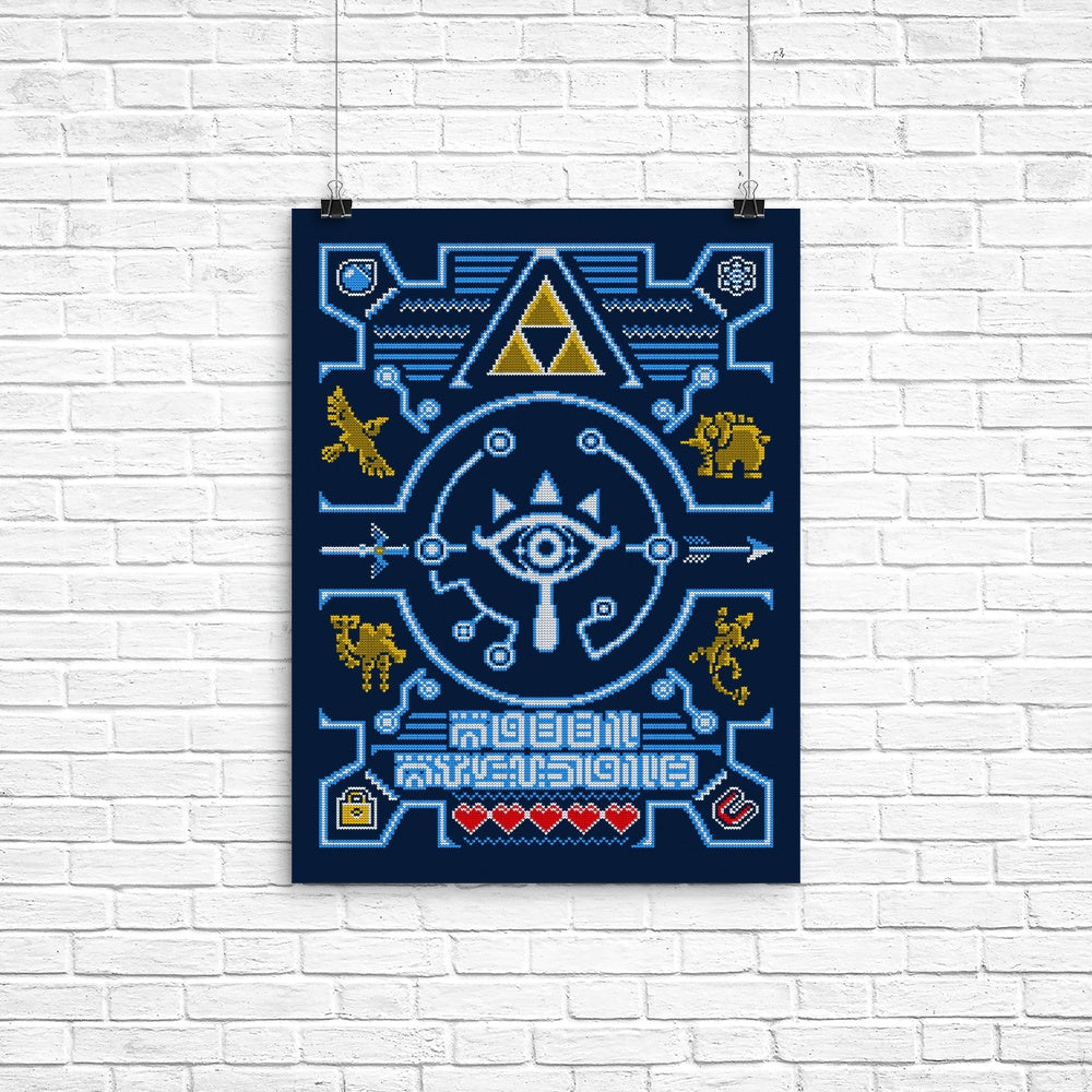 Sheikah Sweater Poster - Adult & Kids T-Shirts, Sweatshirts & Hoodies apparel design preview 1