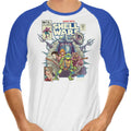 Shell Wars 3/4 Sleeve Raglan - Adult & Kids T-Shirts, Sweatshirts & Hoodies apparel design preview 1