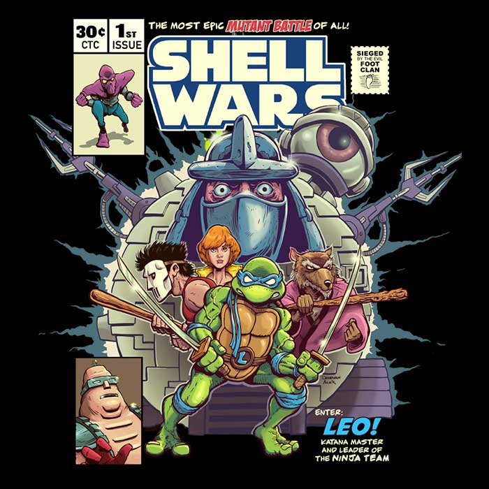 Shell Wars - Adult & Kids T-Shirts, Sweatshirts & Hoodies apparel design preview 2