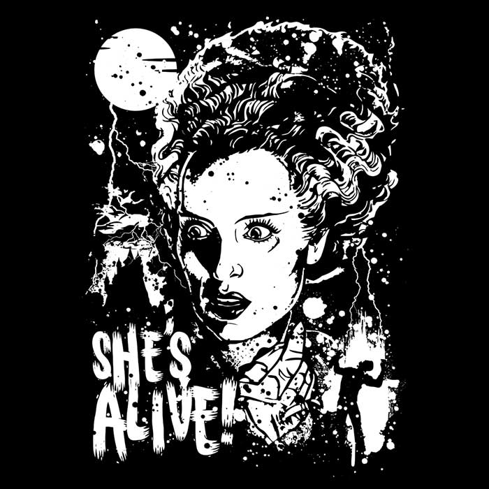 She's Alive Women's Apparel - Adult & Kids T-Shirts, Sweatshirts & Hoodies apparel design preview 2