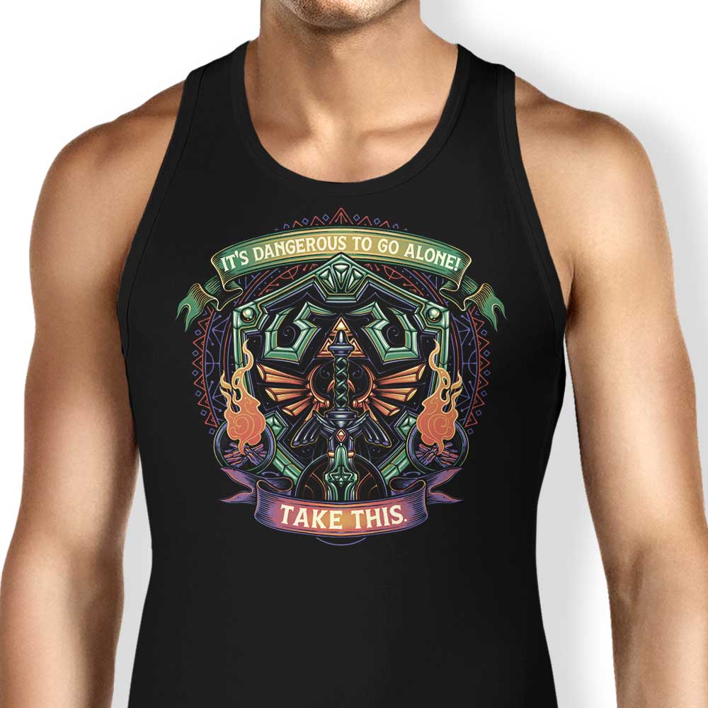 Shield and Sword Tank Top - Adult & Kids T-Shirts, Sweatshirts & Hoodies apparel design preview 1