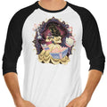 Shining Beauty 3/4 Sleeve Raglan - Adult & Kids T-Shirts, Sweatshirts & Hoodies apparel design preview 1