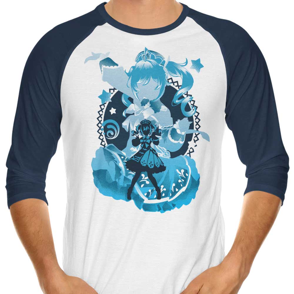 Shining Idol Barbara 3/4 Sleeve Raglan - Adult & Kids T-Shirts, Sweatshirts & Hoodies apparel design preview 1