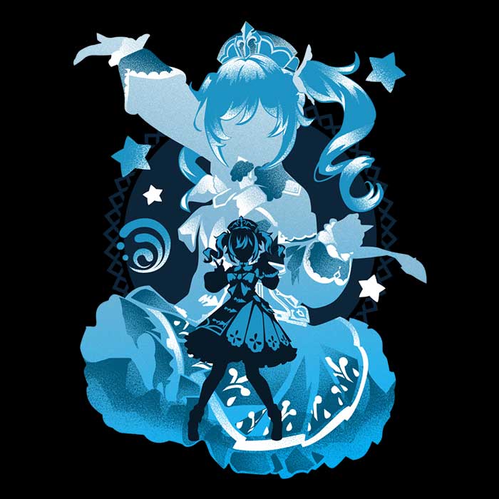Shining Idol Barbara Men's Apparel - Adult & Kids T-Shirts, Sweatshirts & Hoodies apparel design preview 2