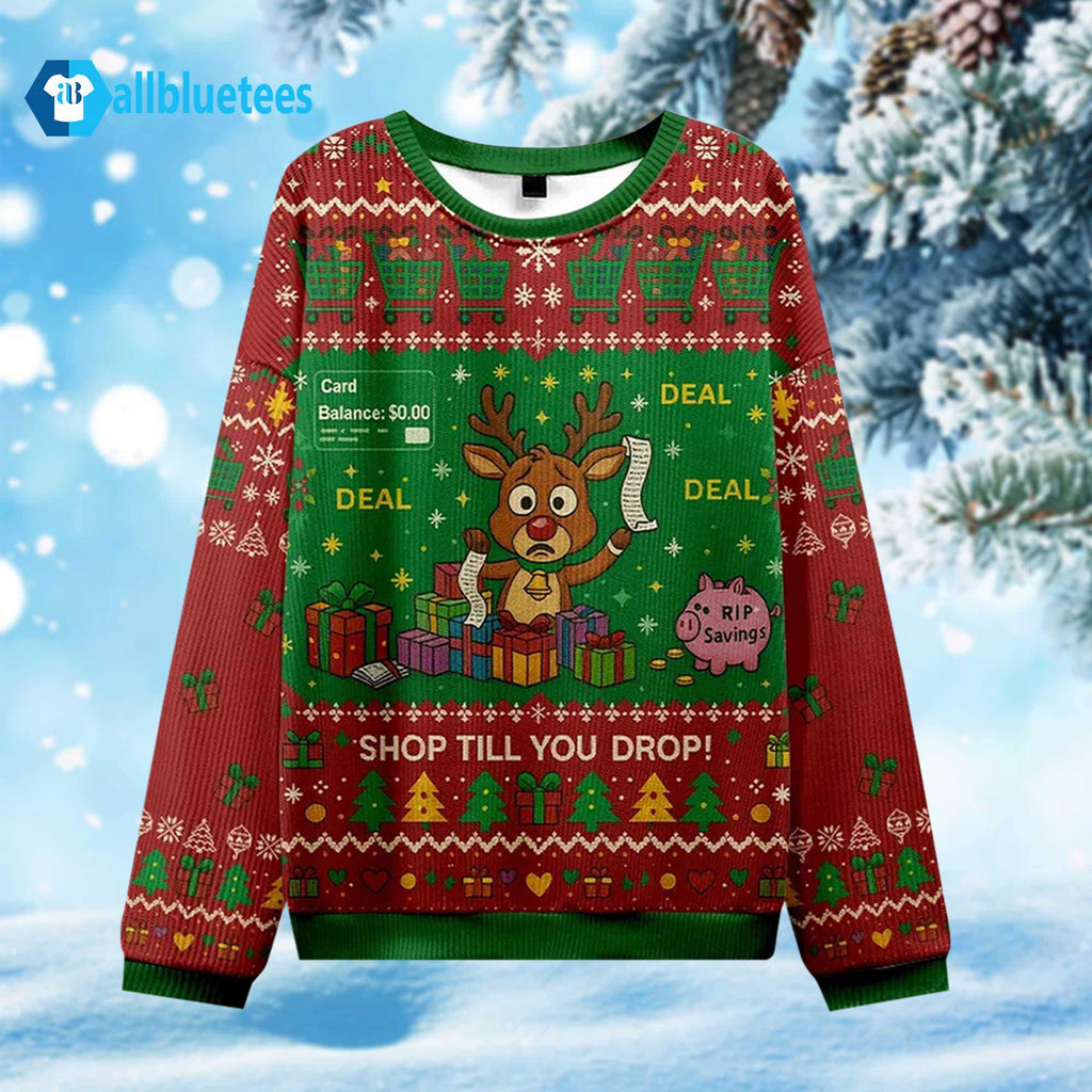 Shop Till You Drop Ugly Christmas Sweater product image