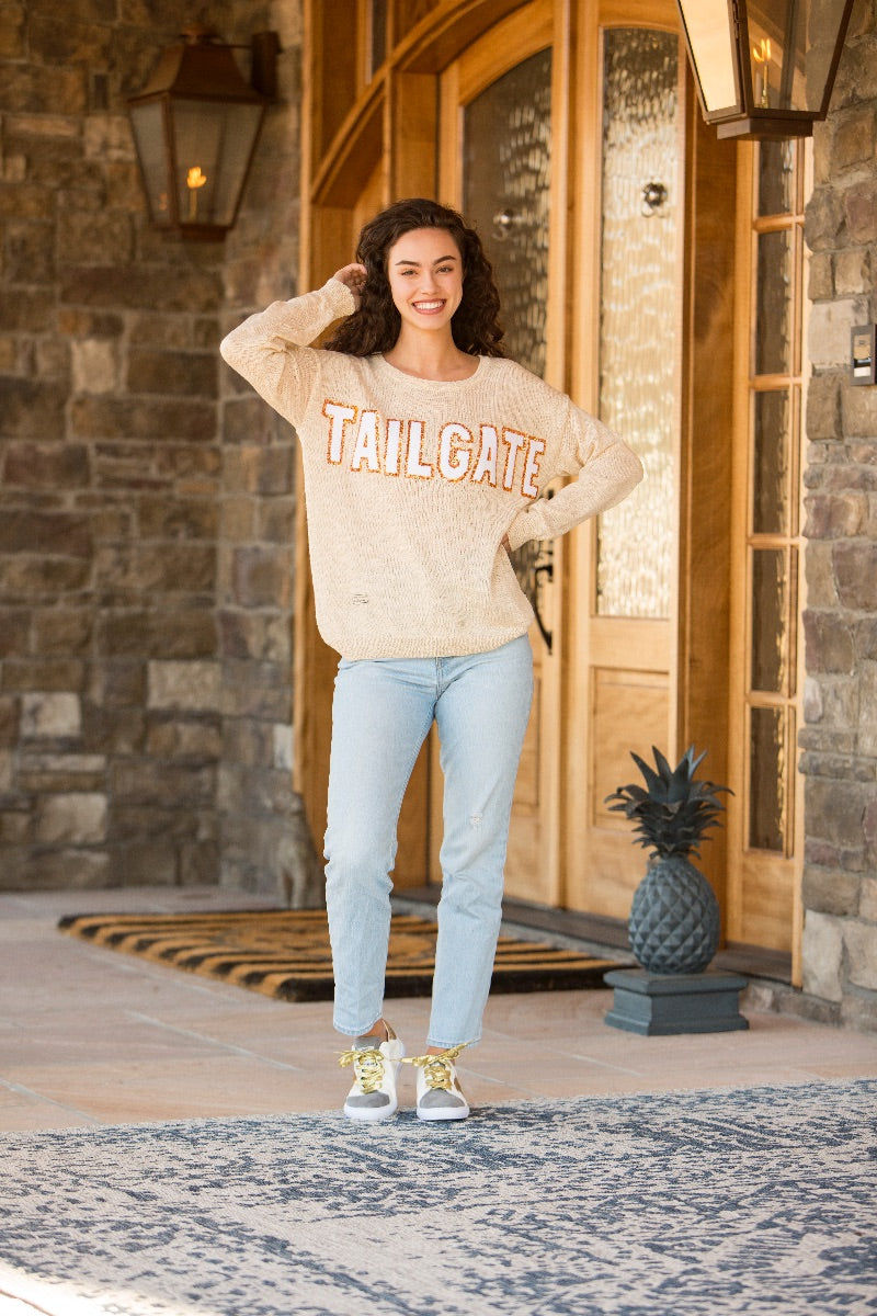 Simply Southern Tailgate Football Everyday Sweater - Adult & Kids T-Shirts, Sweatshirts & Hoodies apparel design preview 2