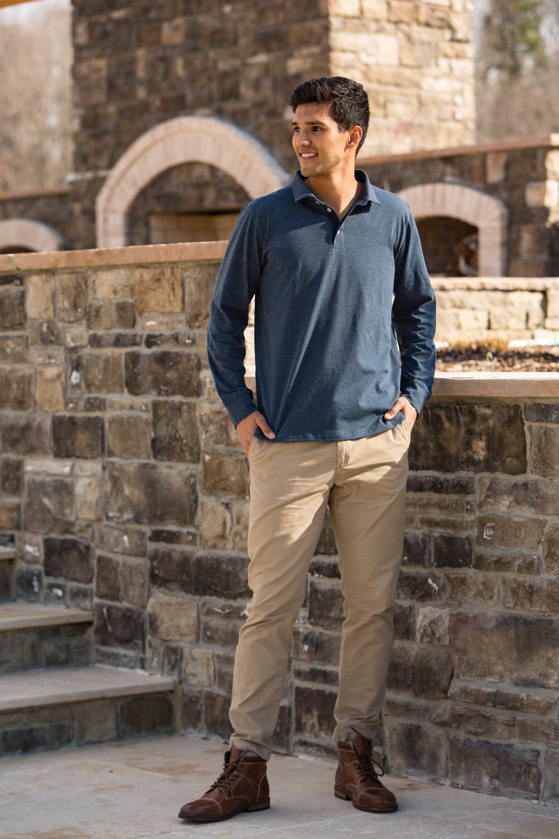 Simply Southern Classic Heather Navy Unisex Polo - Adult & Kids T-Shirts, Sweatshirts & Hoodies apparel design preview 2