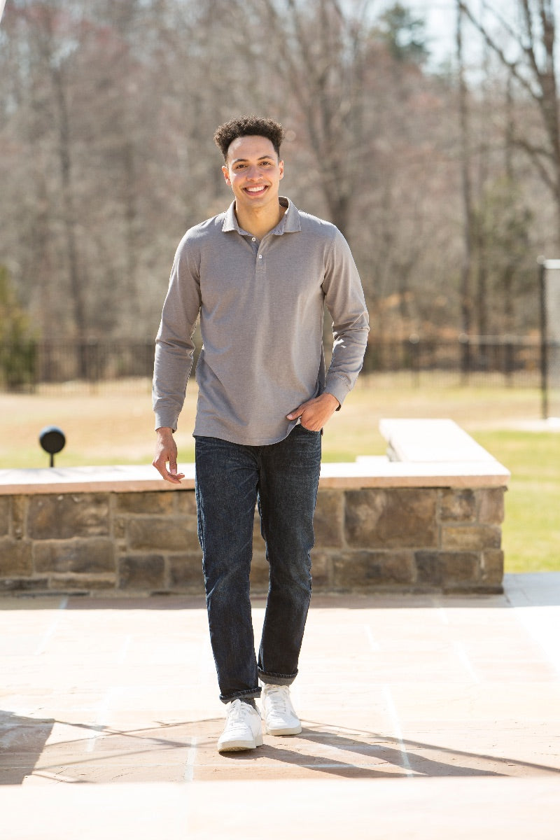 SALE Simply Southern Classic Heather Grey Unisex Polo - Adult & Kids T-Shirts, Sweatshirts & Hoodies apparel design preview 2