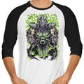 Shredded Power 3/4 Sleeve Raglan - Adult & Kids T-Shirts, Sweatshirts & Hoodies apparel design preview 1
