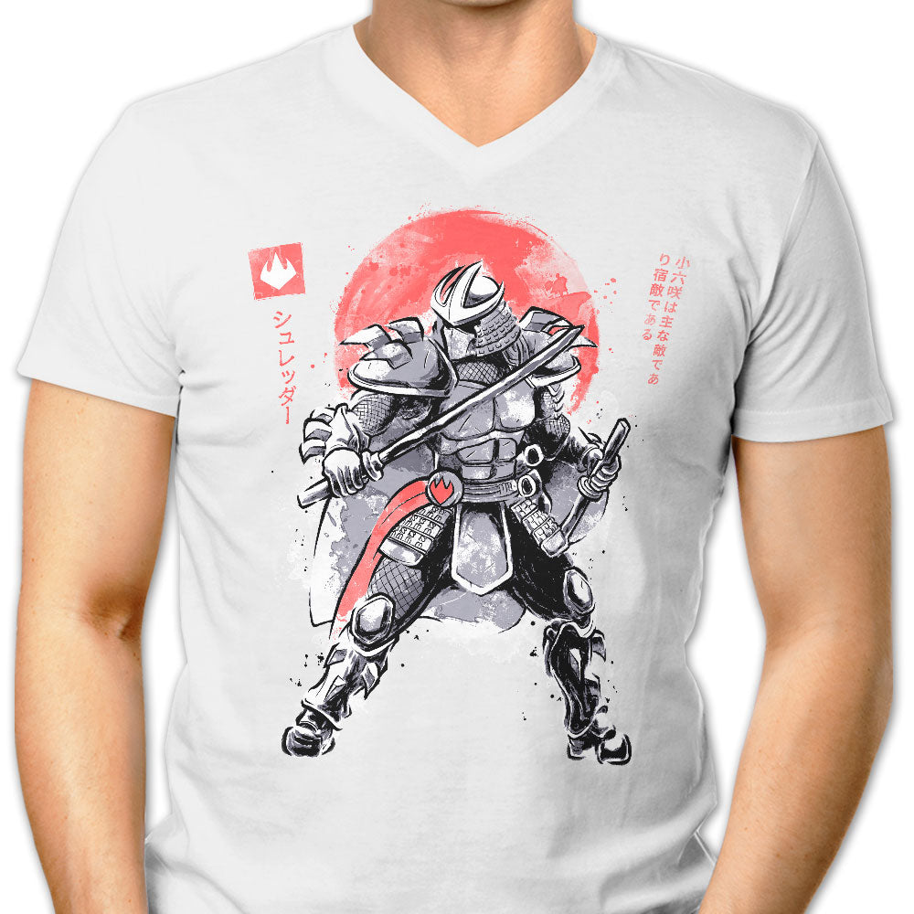 Shredded Sumi-e Men's V-Neck - Adult & Kids T-Shirts, Sweatshirts & Hoodies apparel design preview 1
