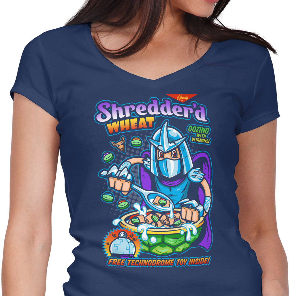 Shreddered Wheat Women's V-Neck - Adult & Kids T-Shirts, Sweatshirts & Hoodies apparel design preview 1
