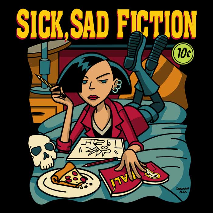 Sick, Sad Fiction - Adult & Kids T-Shirts, Sweatshirts & Hoodies apparel design preview 2