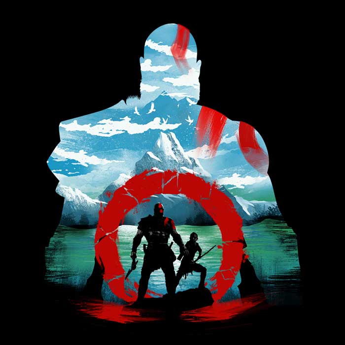 Silhouette of a God Youth Apparel - Adult & Kids T-Shirts, Sweatshirts & Hoodies apparel design preview 2