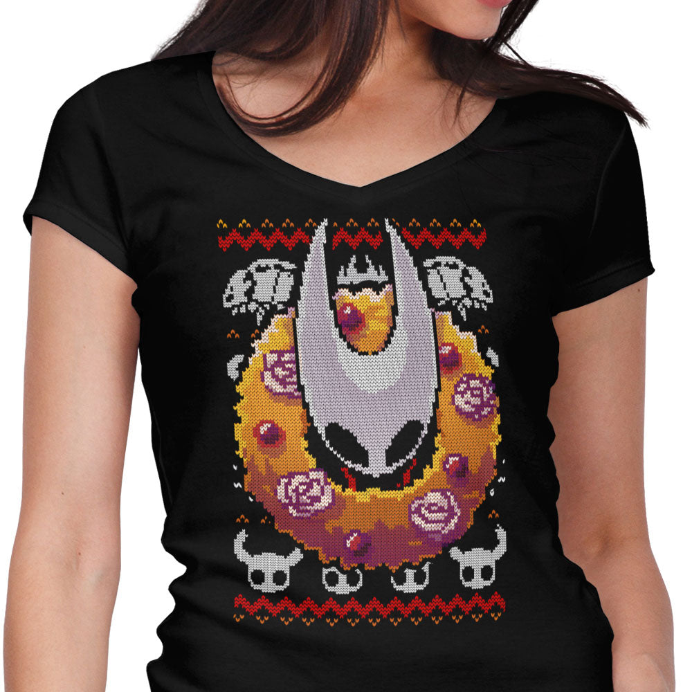 Silk Ugly Sweater Women's V-Neck - Adult & Kids T-Shirts, Sweatshirts & Hoodies apparel design preview 1