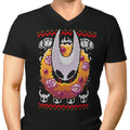 Silk Ugly Sweater Men's V-Neck - Adult & Kids T-Shirts, Sweatshirts & Hoodies apparel design preview 1