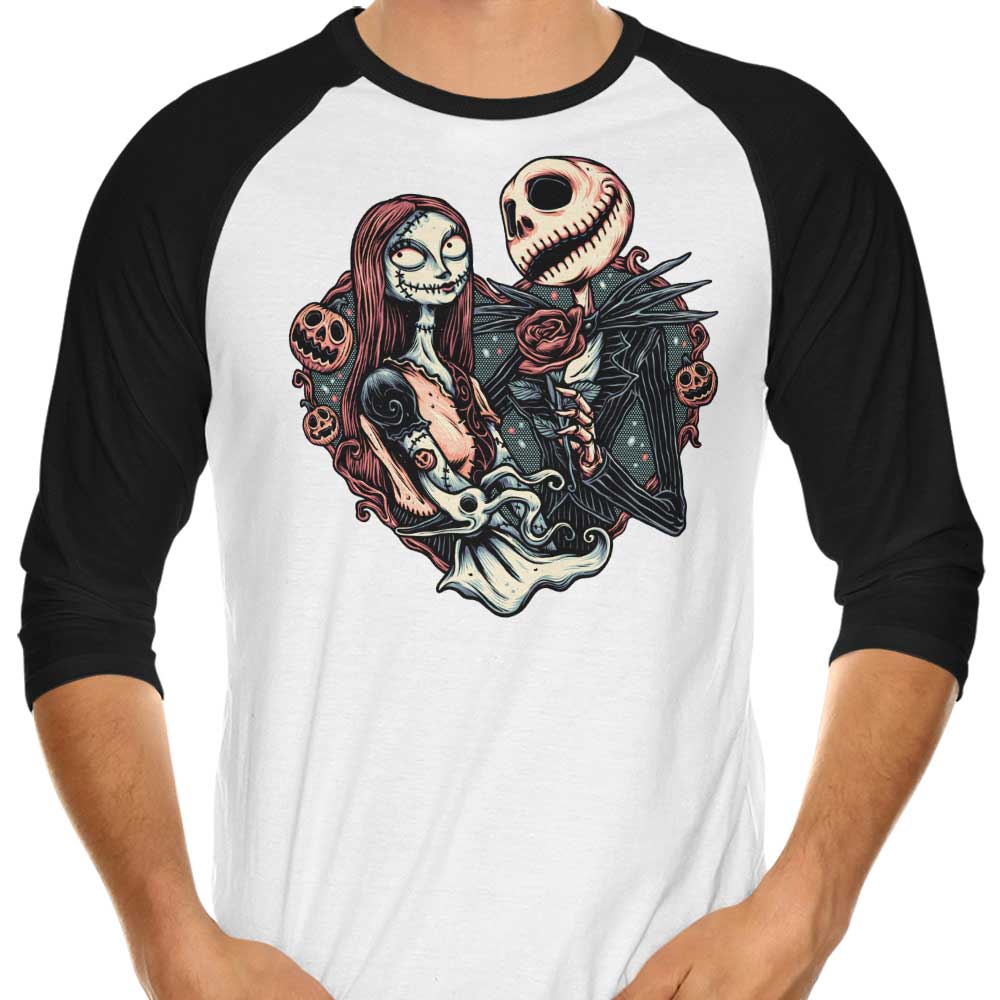 Skeletal Love 3/4 Sleeve Raglan - Adult & Kids T-Shirts, Sweatshirts & Hoodies apparel design preview 1