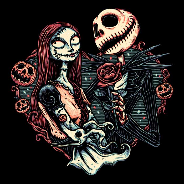 Skeletal Love Ringer - Adult & Kids T-Shirts, Sweatshirts & Hoodies apparel design preview 2