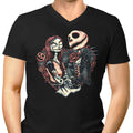 Skeletal Love Men's V-Neck - Adult & Kids T-Shirts, Sweatshirts & Hoodies apparel design preview 1