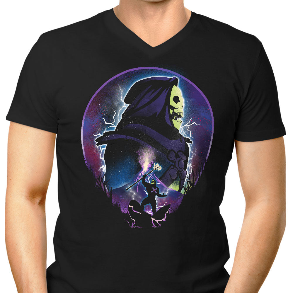 Skeleton Master Men's V-Neck - Adult & Kids T-Shirts, Sweatshirts & Hoodies apparel design preview 1
