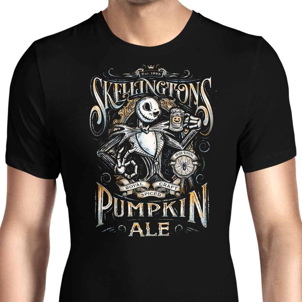 Skellington's Pumpkin Ale Men's Apparel - Adult & Kids T-Shirts, Sweatshirts & Hoodies apparel design preview 1