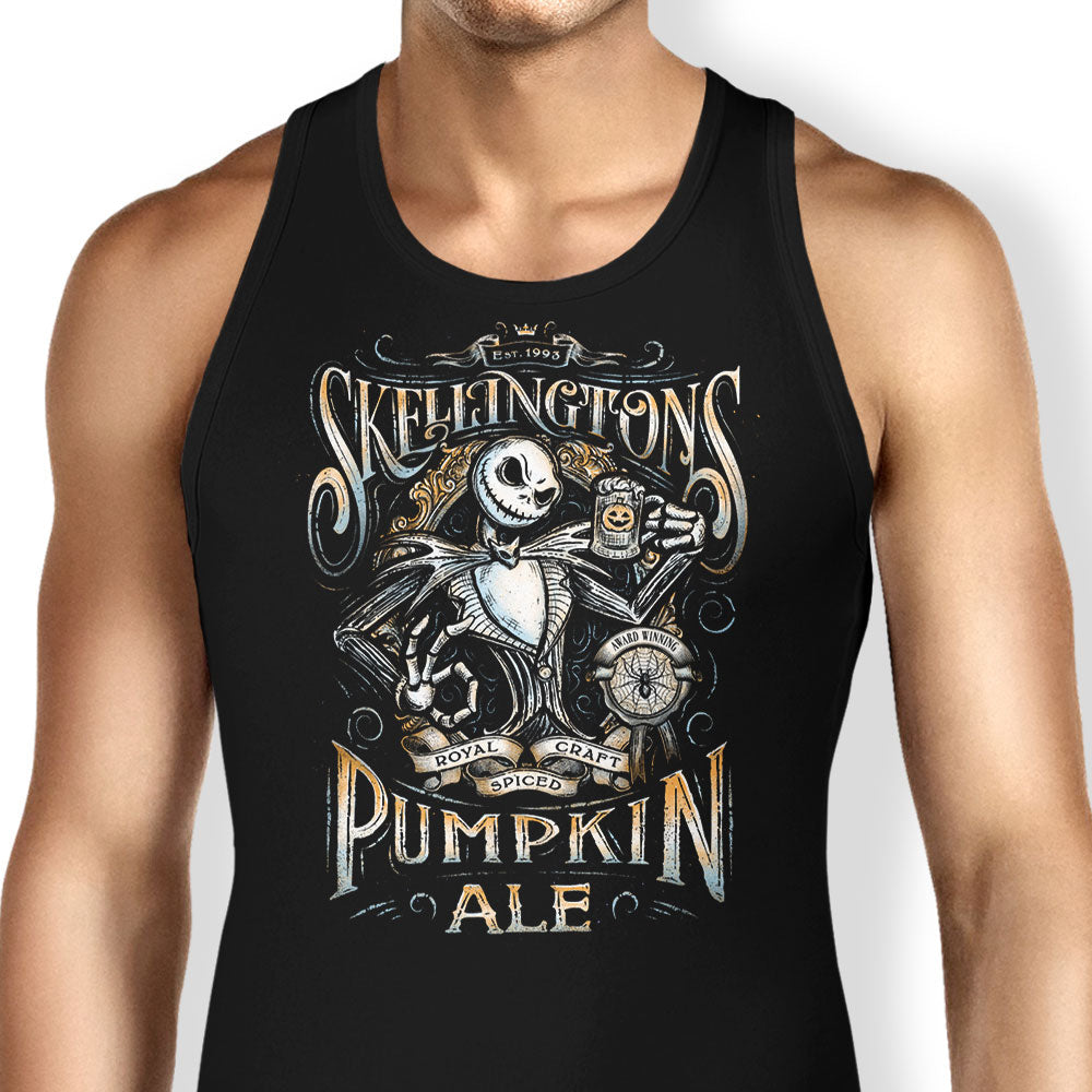 Skellington's Pumpkin Ale Tank Top - Adult & Kids T-Shirts, Sweatshirts & Hoodies apparel design preview 1